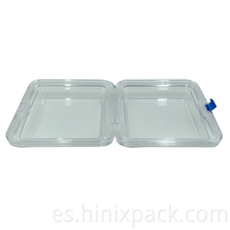 HN-155 13x13x5cm Box de membrana de plástico Jewely/Electronic Chip/Watch/Denture Storage Box